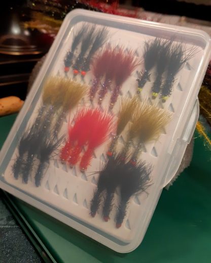 UV Straggle Leech Fly Pack 24 - Case Closed