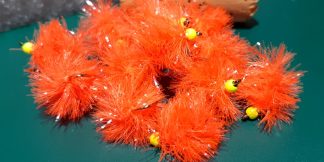 Blobber Blob Fly Pattern - Flo Orange