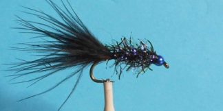 UV2 Straggle Leech Fly - Black & Blue