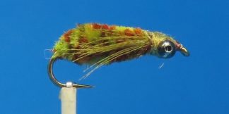 MC Hammer Dragon Dragonfly Nymph Fly Pattern - Mottled Molter (Limey)