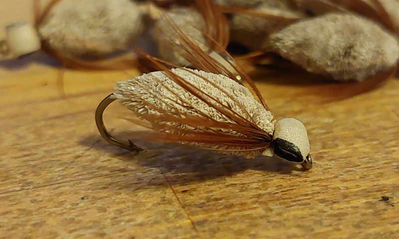 Double Float (Spun Deer Hair) Dragonfly Nymph Fly Pattern