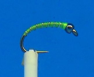 Teeny Greeny chironomid pup fly pattern