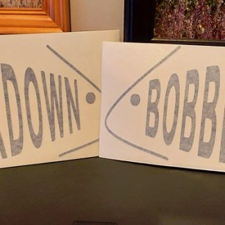 Bobber Down Rainbow Boat Decals