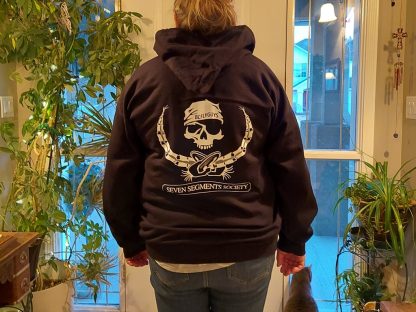 BCFLYGUYS Seven Segments Society - Skull & Crons - Zip Hoodie (Back)