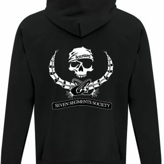 BCFLYGUYS - Zip Hoodie - Skull & Crons - Black