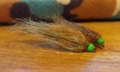 Dub Thumper - Dirty Olive (Green Eggs & Ham) Dubbing Loop Leech Fly Pattern