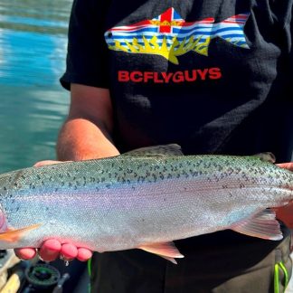 BCFLYGUYS Flag Trout Tee - Fly Fishing Beautiful British Columbia